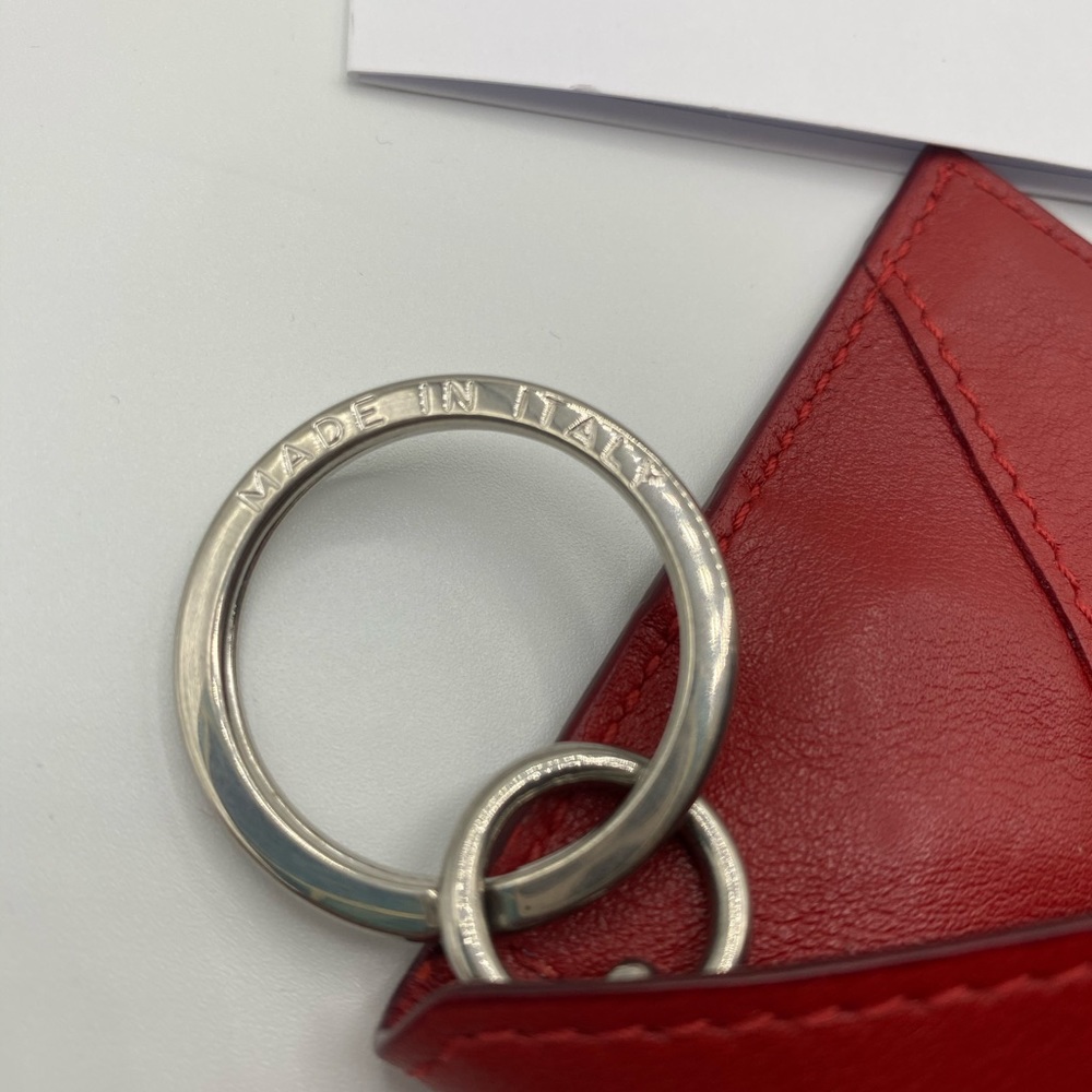 Ferragamo red leather card case - Picture 2 of 6